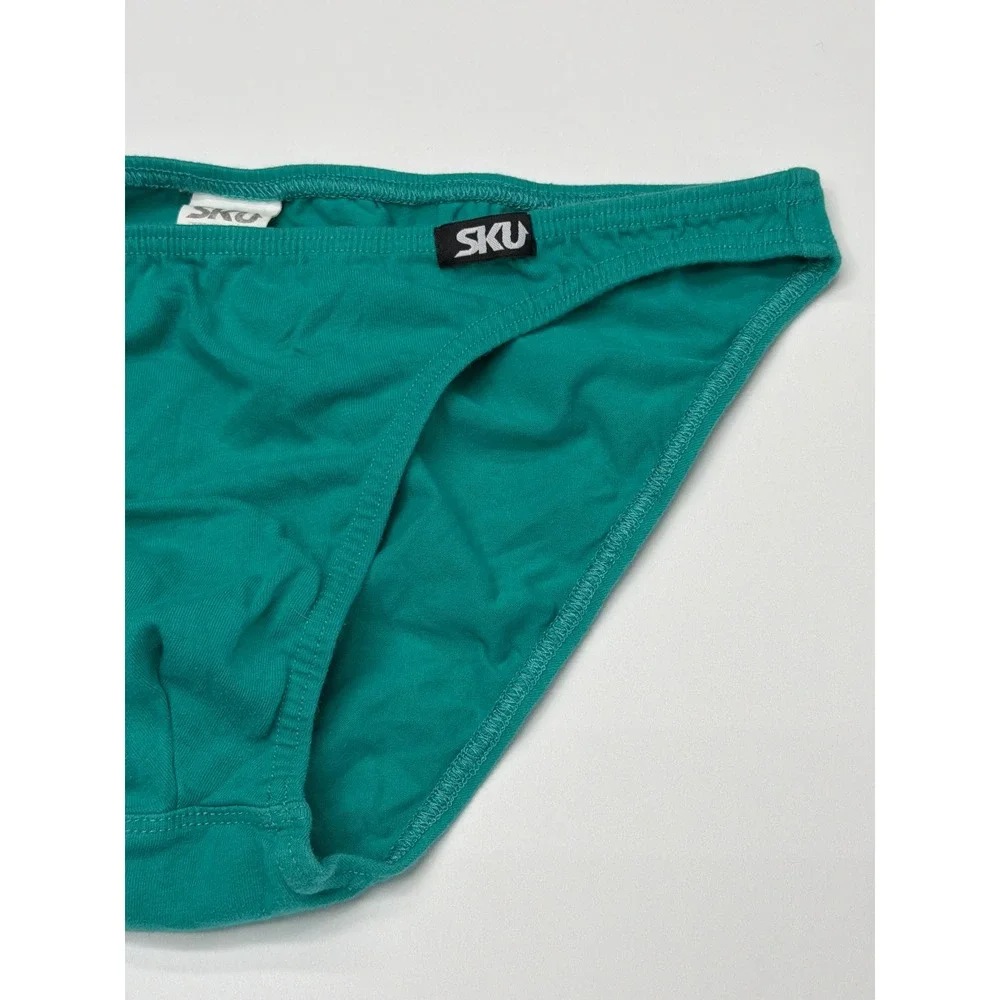SKU‎ Mens Teal Green Cotton Stretch Briefs Underwear Size M